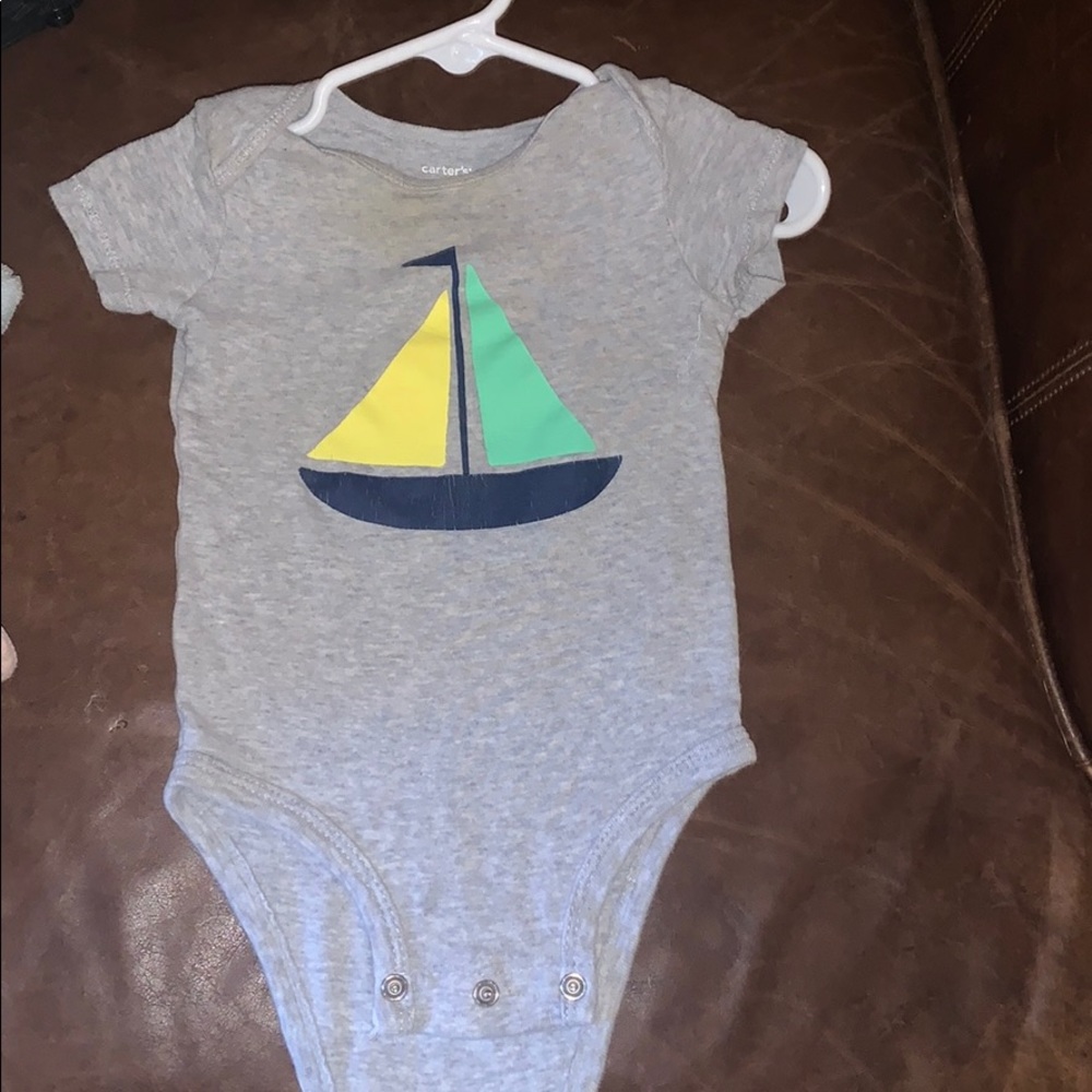 Carters bran sailboat kids onsie